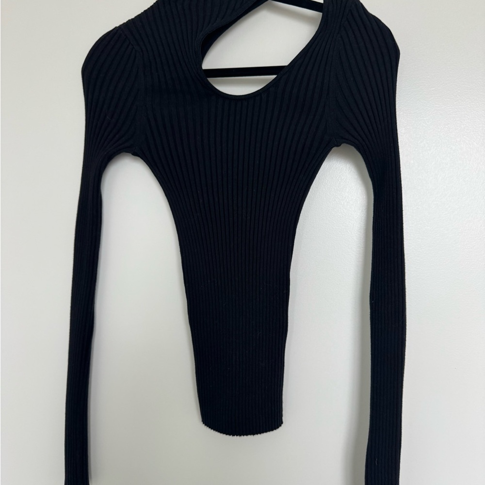 Anine Bing Victoria Cutout Turtleneck